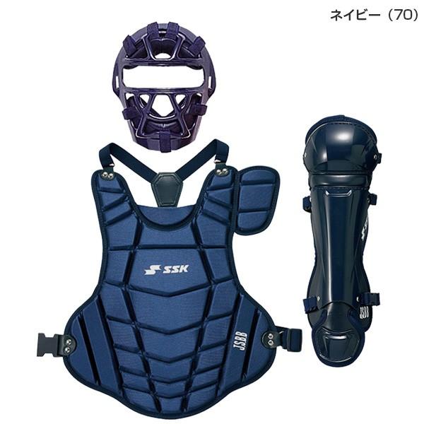 野球 軟式 少年用 キャッチャー防具 3点セット SSK マスク CNMJ1010S プロテクター CNPJ130 レガーズ CNLJ120|sports-agility|03
