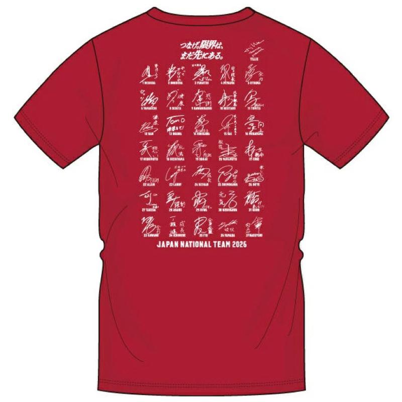 ASICS（アシックス） 2026 バレーボール男子 日本代表 サインTシャツ