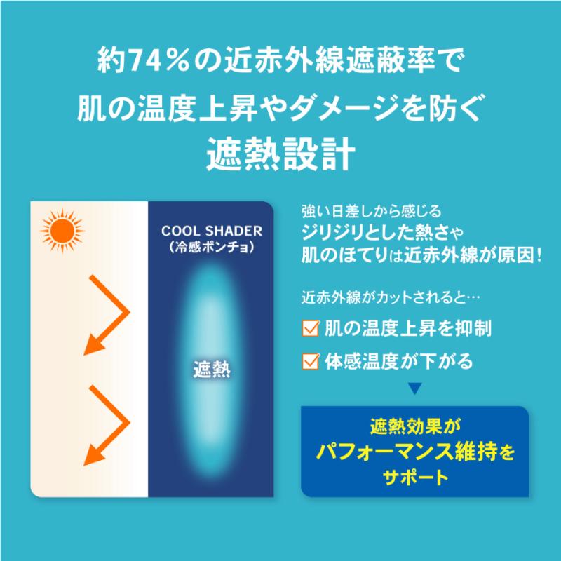 ザムスト ZAMST/ザムスト クールシェイダー（389503）冷感ポンチョ