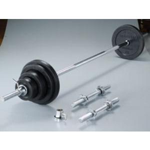 マーシャルワールド ラバーバーベルダンベルセット55kg RBD55