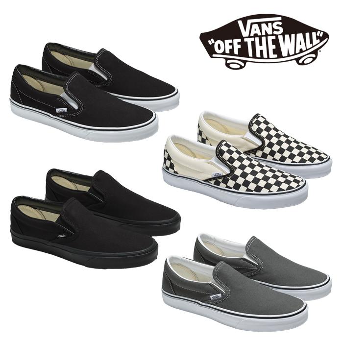 VANS（ヴァンズ） 日本正規品 スニーカー VANS SLIP-ON Black White