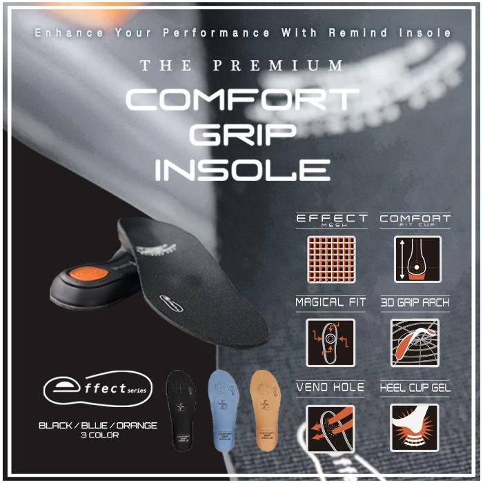 インソール THE PREMIUM COMFORT GRIP INSOLE EFFECT Black プレミアム コンフォート グリップ インソール  エフェクト 中敷き