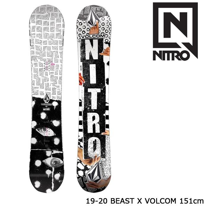 Nitro Beast X Volcom スノーボード 158 【55%OFF!】