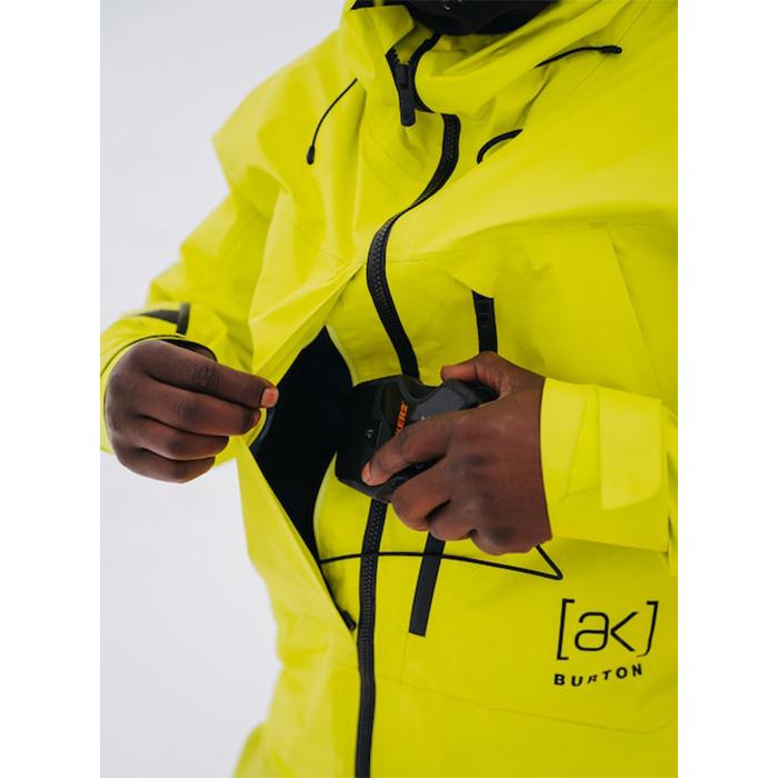 バートン ウェア ジャケット 22-23 BURTON MEN'S [AK] TUSK GORE-TEX 3L PRO JACKET Limeade ゴアテックス スノーボード 2023 日本正規品｜sports-ex｜07