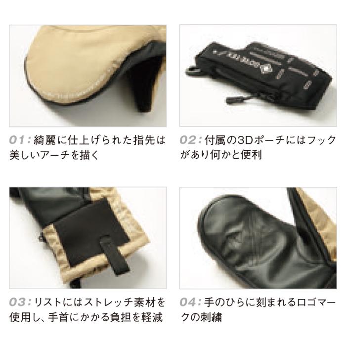 スノーボード スキー グローブ アシュラム ASHRAM ARMA Olive ミット ミトン 手袋 23-24 日本正規品｜sports-ex｜02