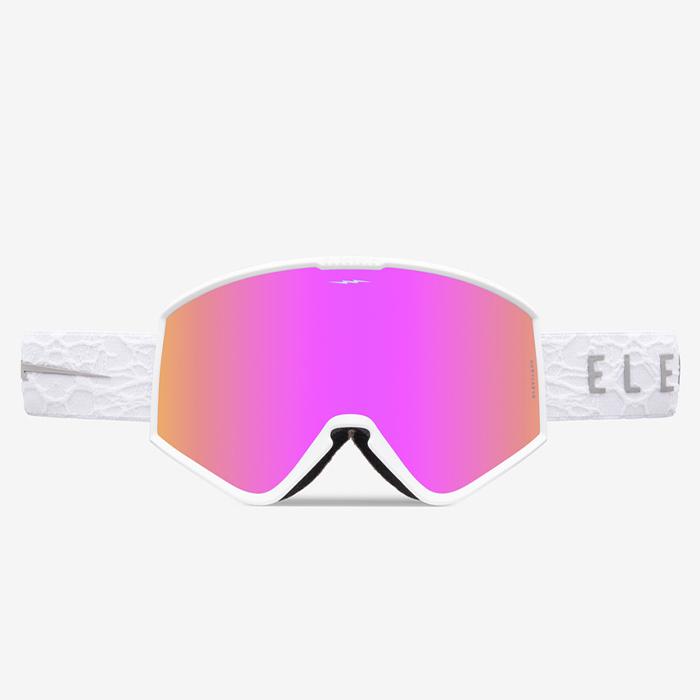 スノーボード スキー ゴーグル エレクトリック ELECTRIC KLEVELAND Matte White Nuron/Pink Chrome 24KMP 23-24 日本正規品｜sports-ex｜02