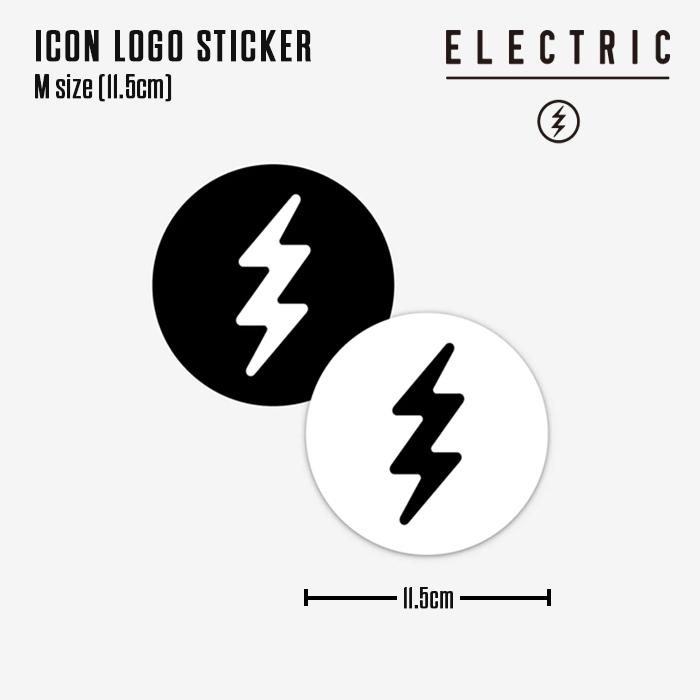 ELECTRIC（エレクトリック） ネコポス発送 日本正規品 ステッカー ELECTRIC ICON LOGO STICKER Mサイズ ...