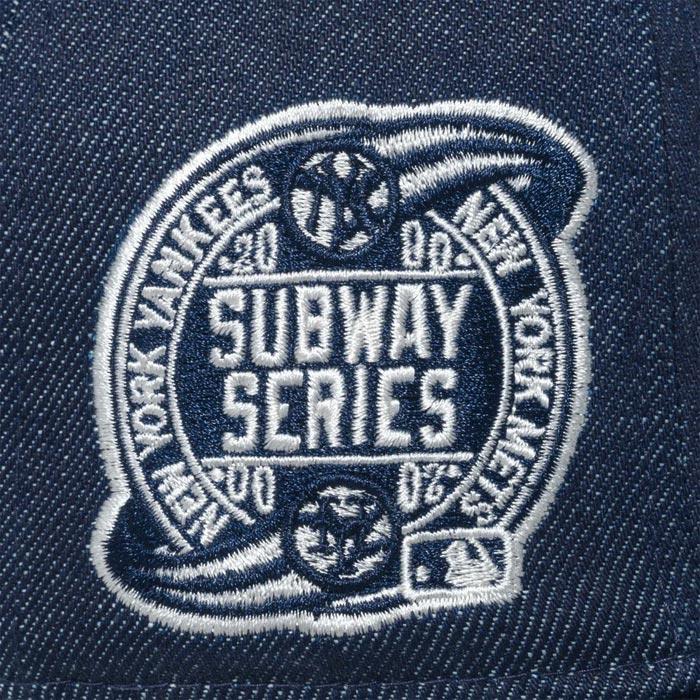 ニューエラ NEW ERA Youth 9FIFTY Denim ニューヨーク・ヤンキース Subway Series インディゴデニム 52-55.8cm 14111883 キッズ キャップ 帽子 日本正規品｜sports-ex｜06