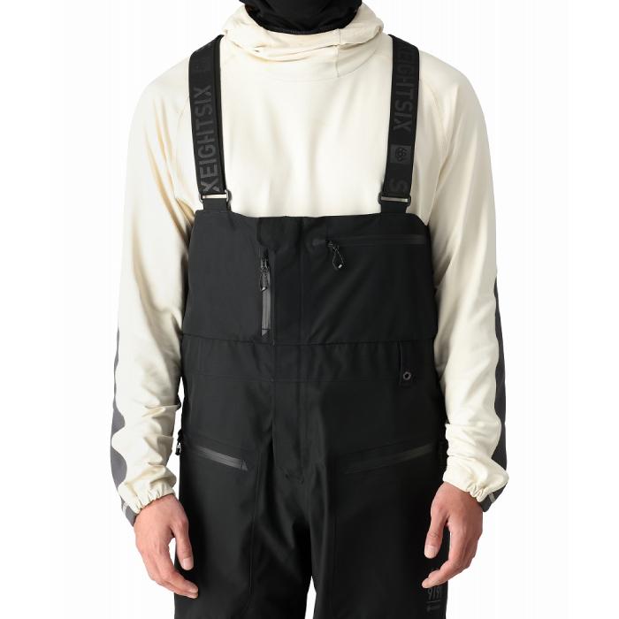 【美品】686 スノーボードウェア　ビブバンツ　Lサイズ　BLACK 早期購入/店頭受取対象外】 686 シックスエイトシックス