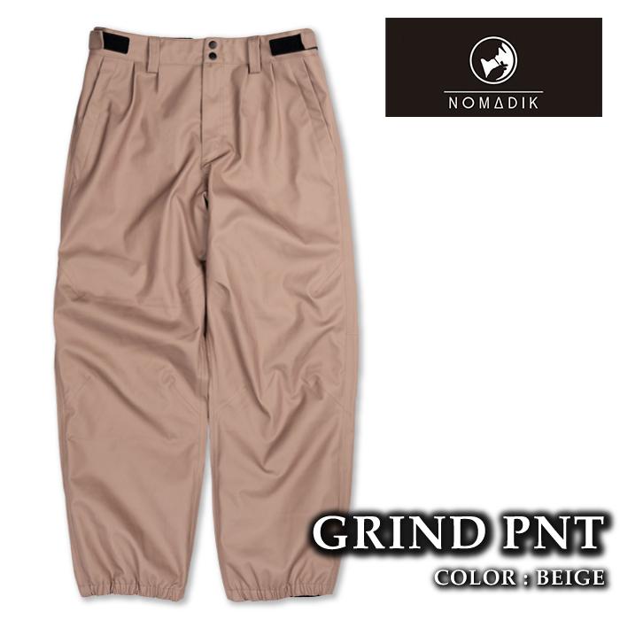 24-25新作　NOMADIK GRIND PANTS ベージュ 日本正規品 スノーボード ウェア パンツ ノマディック NOMADIK