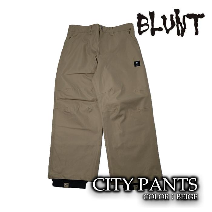 日本正規品 スノーボード ウェア パンツ ブラント BLUNT CITY PT Beige