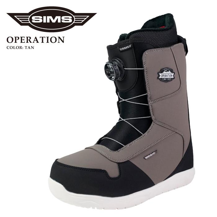 SIMS 日本正規品 スノーボード ブーツ シムス SIMS OPERATION Tan