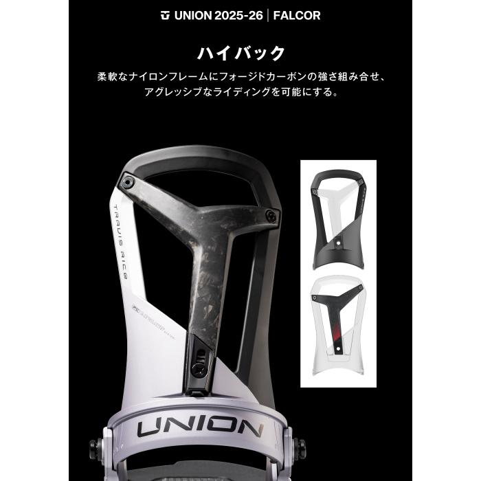 UNIONビンディング　FALCOR 25-26 HAZE Mサイズ UNION BINDING 日本正規品 スノーボード ビンディング ユニオン UNION