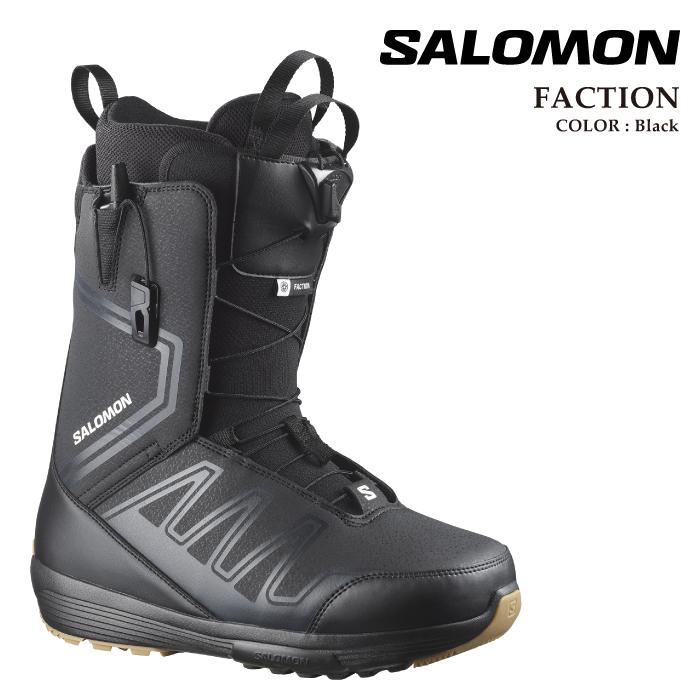サロモン SALOMON FACTION スノーボードブーツ 27cm ブラック SALOMON（サロモン） 日本正規品 スノーボード ブーツ SALOMON FACTION