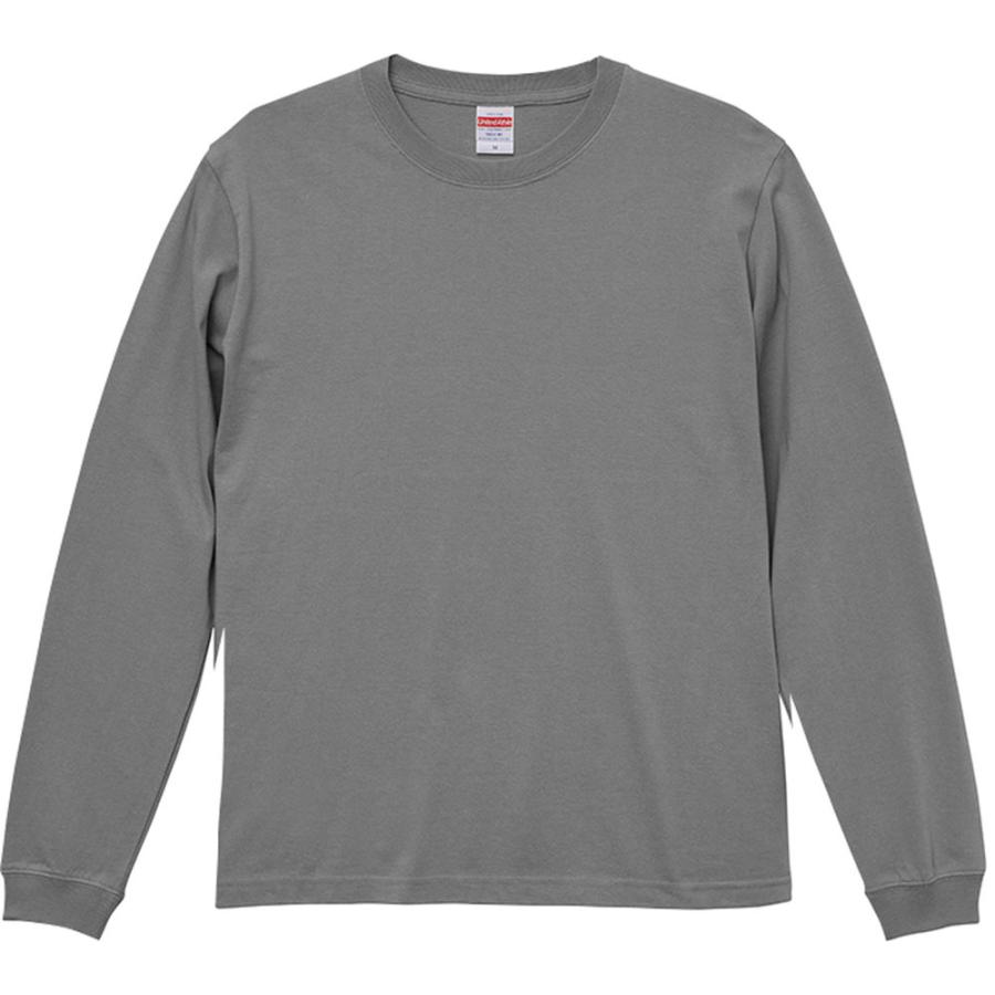 UnitedAthle ユナイテッドアスレ 5．6oz L／S Tシャツ（1．6インチリブ） 501101CX ストーングレー｜sports-lab