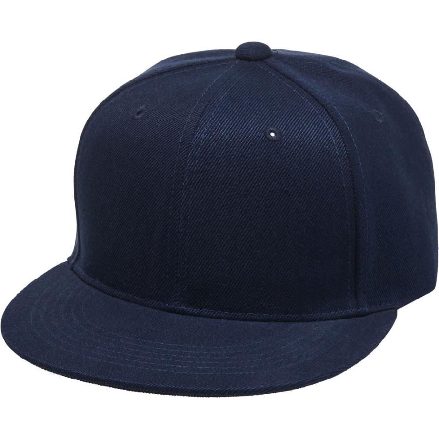 30個　ユナイテッドアスレ フラットバイザー スナップバック キャップ　ネイビー United Athle UnitedAthle ユナイテッドアスレ フラットバイザー