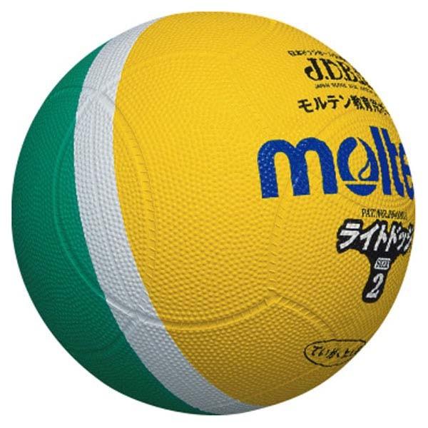 モルテン Molten ライトドッジボール軽量2号 黄×緑 SLD2ML｜sports-lab