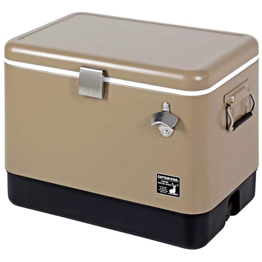CAPTAIN STAG キャプテンスタッグ スチールフォームクーラー51L（カーキ） クーラーボックス クーラーバッグ アウトドア キャンプ BBQ バーベキュー UE0080