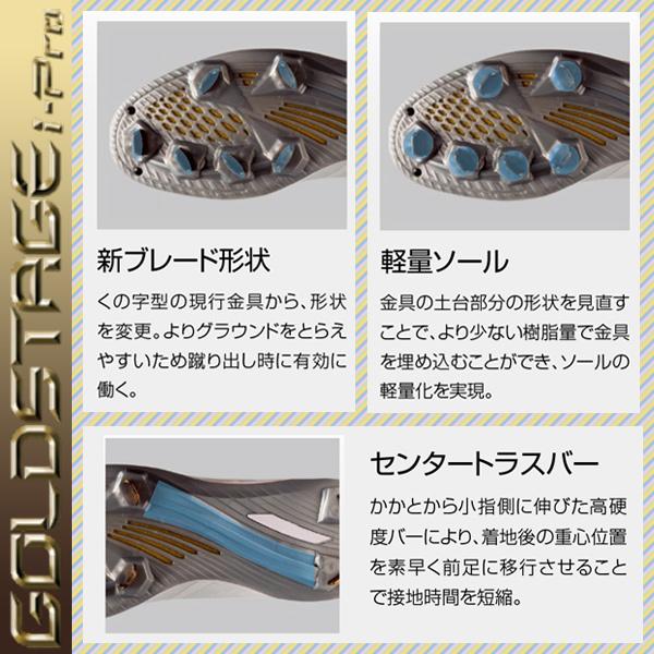 野球スパイク ソフトボール 白 金具 金属歯 アシックス ASICS ゴールドステージ I-PRO MA2 中学 高校野球対応 1121a062|sports-musashi|03