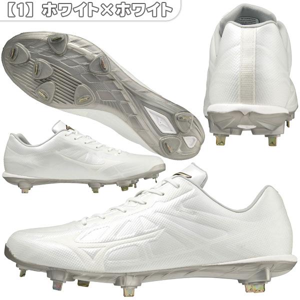 MIZUNO 野球スパイク ソフトボール 白 黒 金具 ミズノ ライト MIZUNO 野球スパイク ソフトボール 白 黒 金具 ミズノ ライト