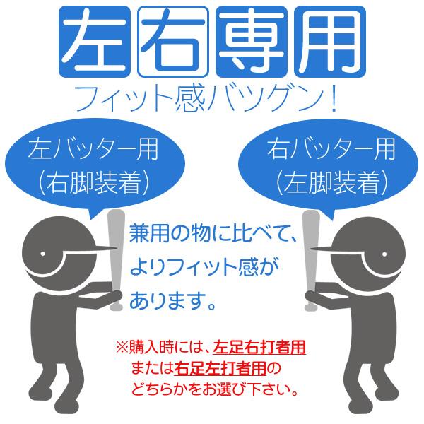 フットガード / ミズノ レッグガード 右打者用 左打者用 野球 フットガード 硬式 軟式 ソフト 高校野球対応 バッティング プロテクター mizuno  1djlg220-221｜sports-musashi｜03