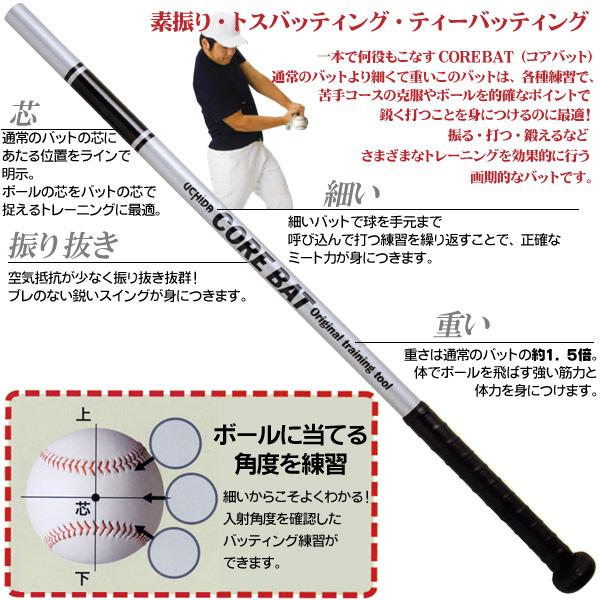 UCHIDA（ウチダ） トレーニングバット 少年〜一般用 コアバット 硬式