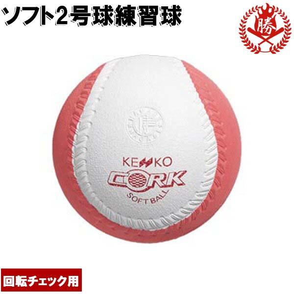 ナガセケンコー ソフトボール ボール ２号 回転チェックボール ゴムボール 小学生 練習球 1