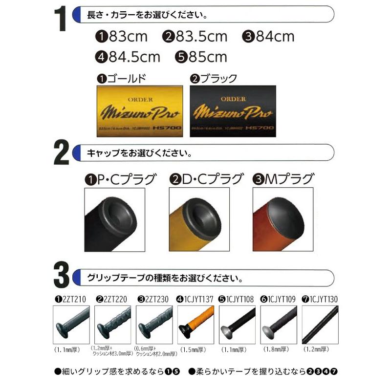 MIZUNO 硬式バット / ミズノプロ 硬式オーダーバット 新基準対応 MIZUNO 硬式バット / ミズノプロ 硬式オーダーバット 新基準対応