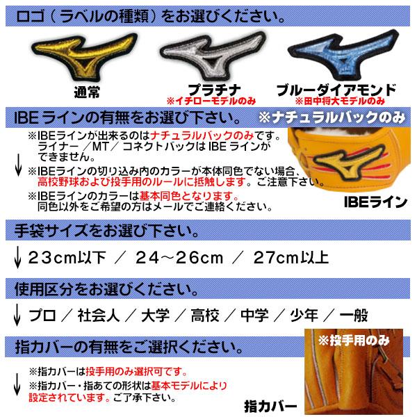 ミズノプロ　上のみ　　サイズO ミズノ 硬式グラブ ミズノプロ CRAFT Edition 内野 MM型 22SS