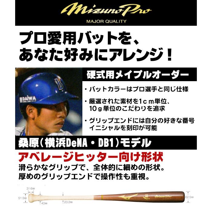 MIZUNO ミズノ/硬式木製バット/ミズノプロ/桑原モデル/背番号 MIZUNO ミズノ/硬式木製バット/ミズノプロ/桑原モデル/背番号
