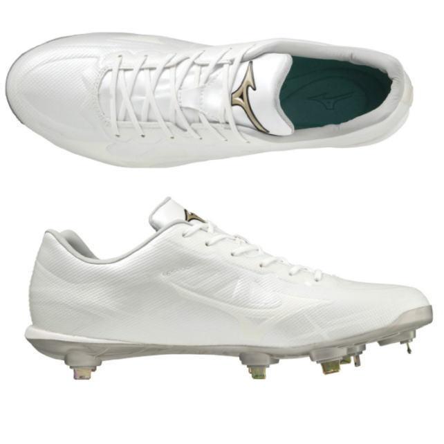 Global Elite ミズノ 野球 スパイク 白 金具 Mizuno 樹脂底 ライト