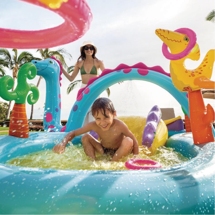 INTEX プール 家庭用 57135 INTEX ダイナランドスプレーセンタプール