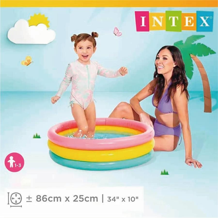 INTEX プール 家庭用 58924 INTEX サンセットグローベビープール 86