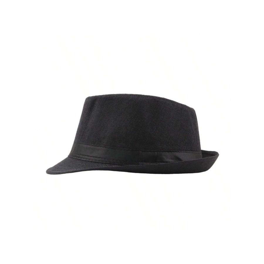 メンズ アクセサリー 帽子 英国風ビンテージメンズトップハット 1個、シンプルで無地のイングリッシュジャズハット、リネン風ビーチサ｜sports-studio2013｜04