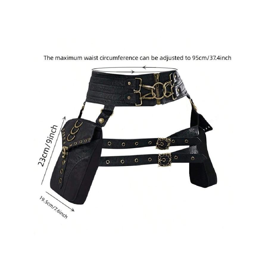 XJAPAN HIDE パンク ブラックスタッズベルト ウエストポーチ XJAPAN HIDE パンク ブラックスタッズベルト ウエストポーチ