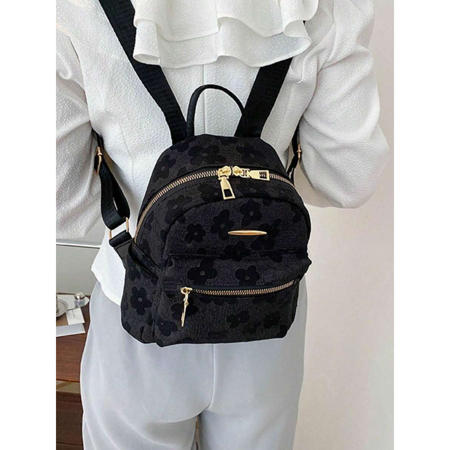 バッグ レディース バックパック かわいいディティーフローラル柄 