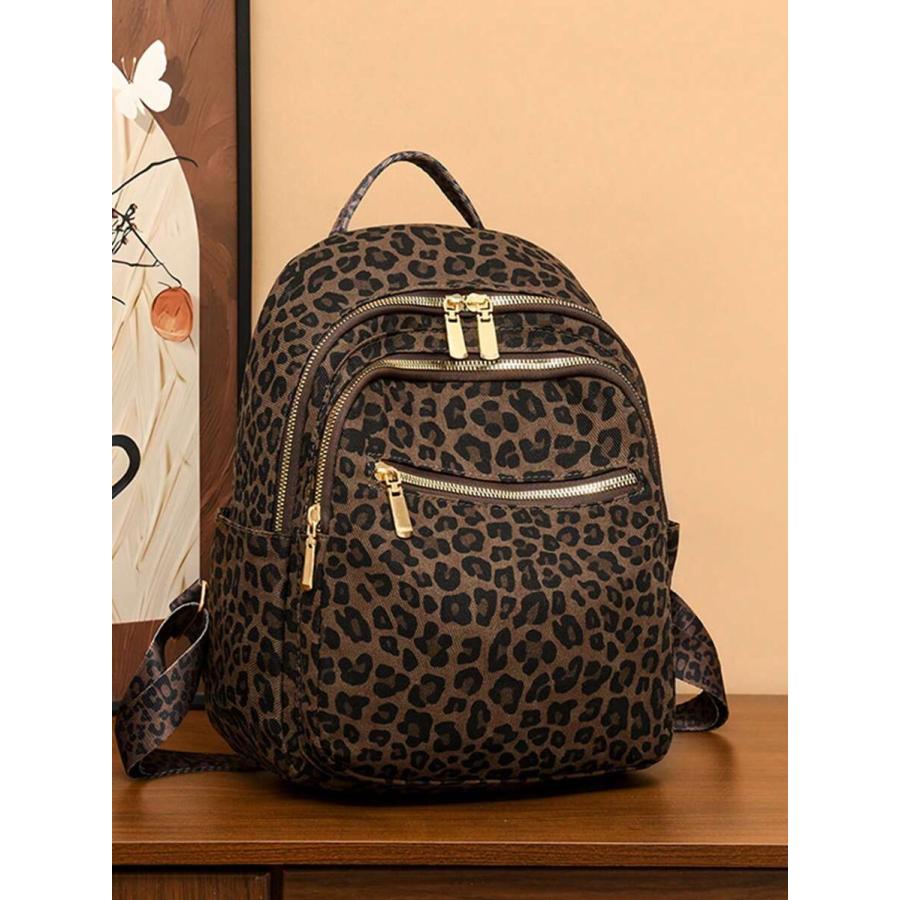 バッグ レディース バックパック レトロ レオパード柄バックパック