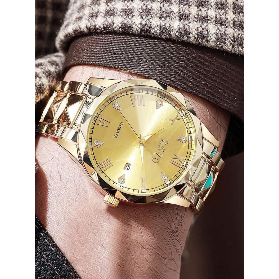 腕時計 メンズ クォーツ 1個 シンプルな男性用バースケール ダイヤル