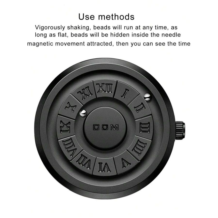 腕時計 メンズ クォーツ ブラックテクノロジー マグネット 機能性 ラバーストラップ メンズ ウォッチ 1本｜sports-studio2013｜05