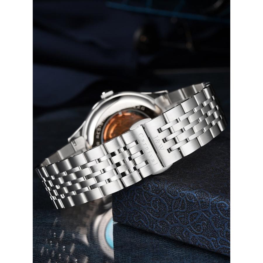 腕時計 メンズ 機械式 1個 & クラシック メンズ オートマチックメカニカル 付き スチール ストラップ 時計｜sports-studio2013｜04
