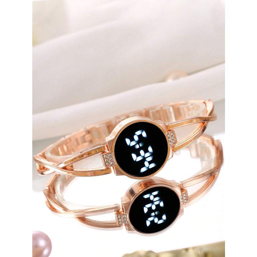 腕時計 レディース クォーツ タッチスクリーン 電子腕時計