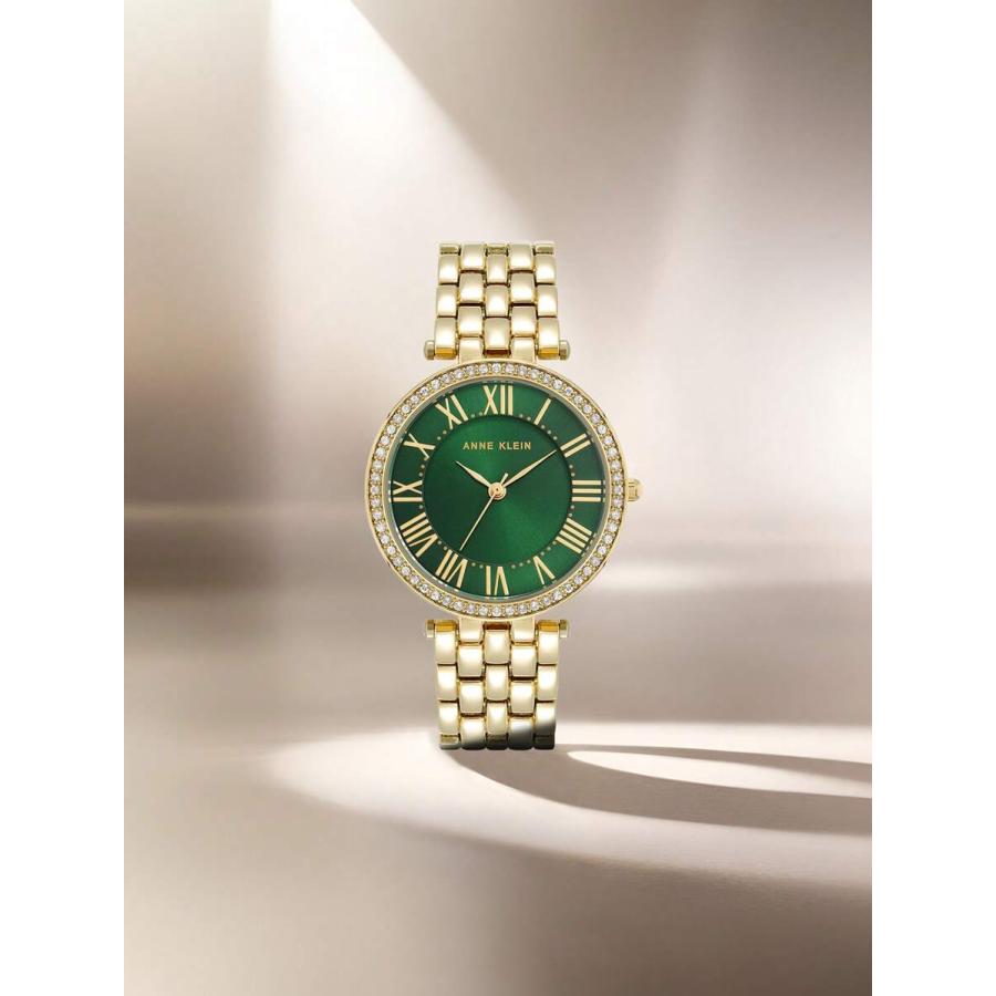 lassale製 グリーンストーン付きブレスレット時計 lassale製 グリーン