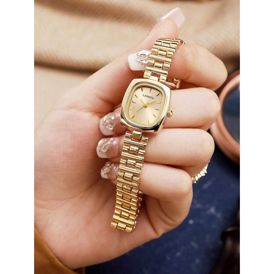 腕時計 レディース クォーツ 1個 スクエアダイヤル レディース腕時計