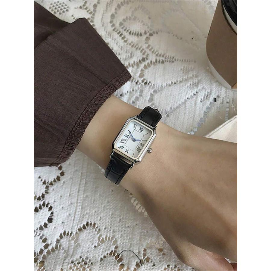 腕時計 メンズ クォーツ 1個 クラシックスクエア レトロ メンズ腕時計