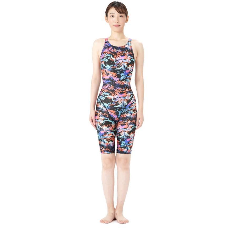speedo（スピード） 競泳水着 SCW12461FZ OB サイズ女L セミオープン