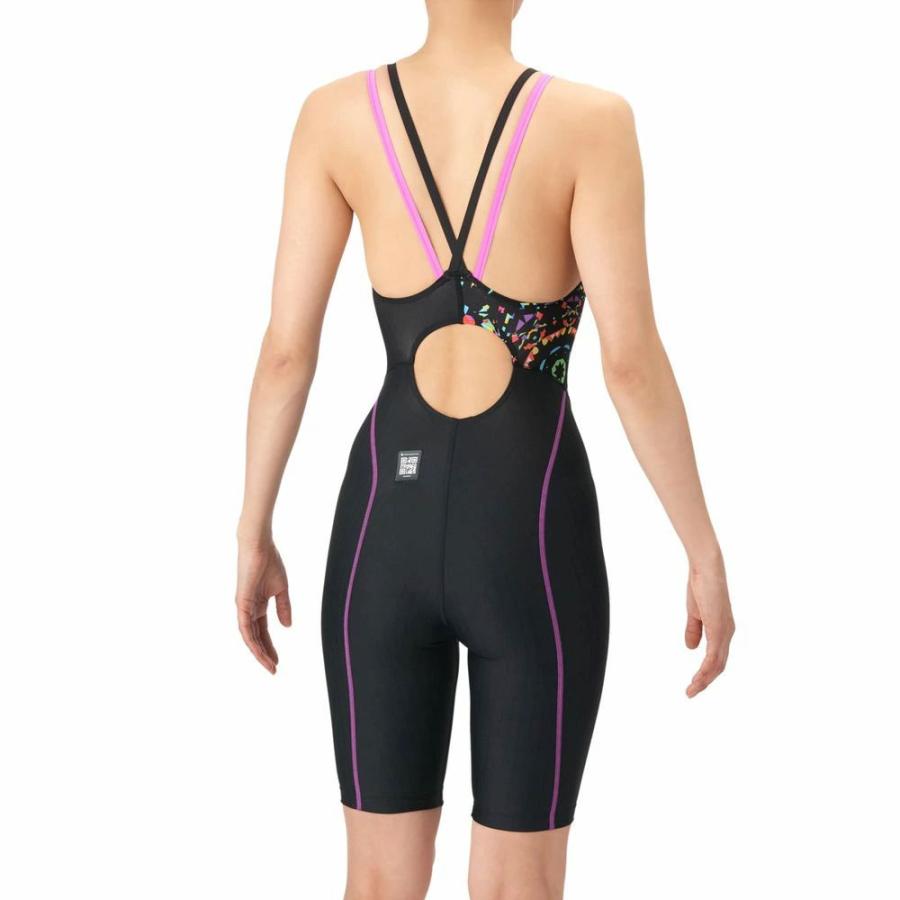 アリーナ（arena） 競泳水着 AS6SRC82L BKGR サイズ女L ハーフスパッツ