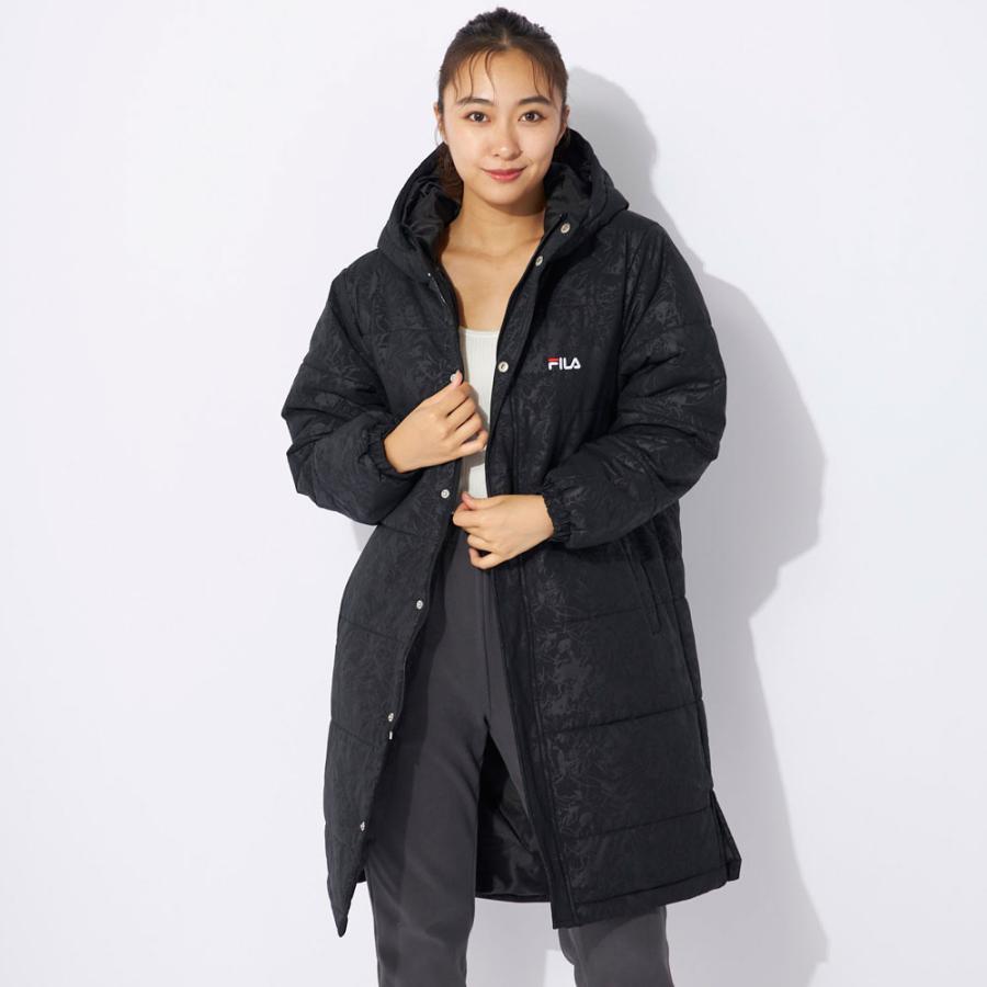 FILA（フィラ） レディース 中綿入りロングコート ベンチコート ロング