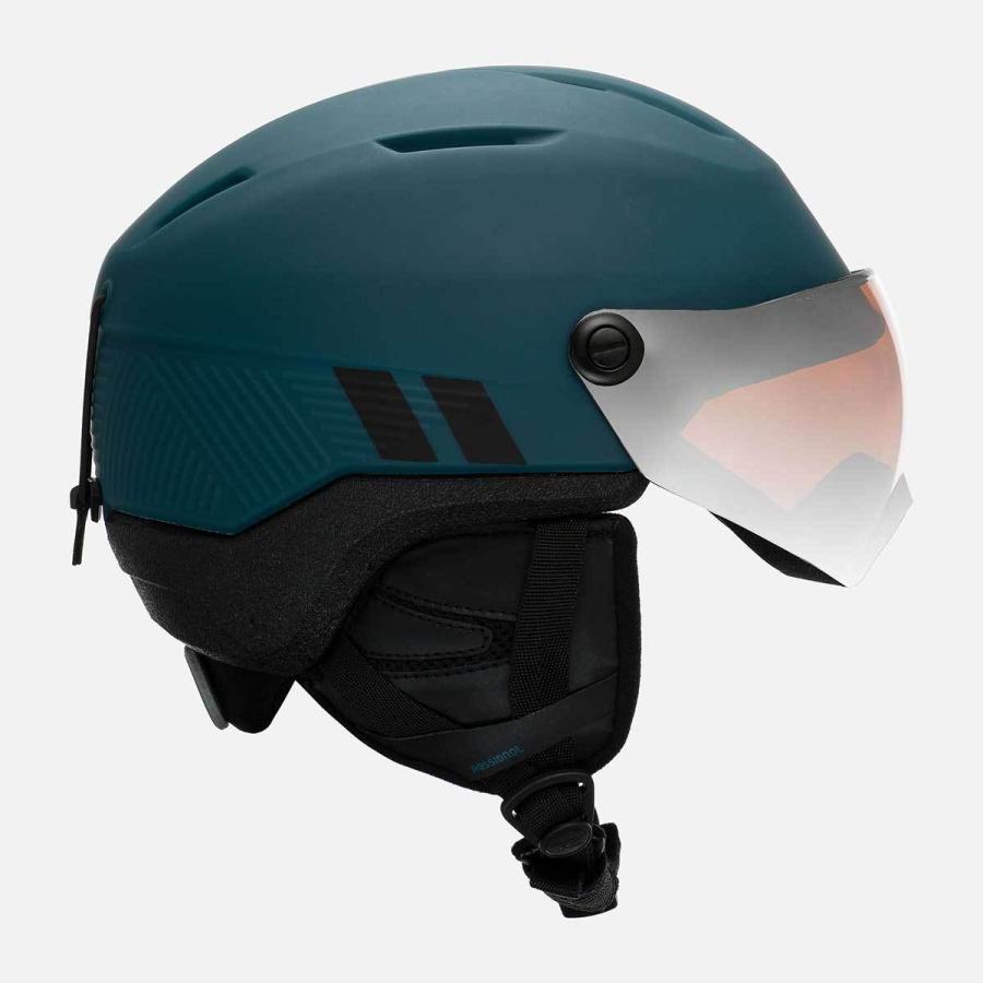 ROSSIGNOL(ロシニョール) RKKH203 FIT VISOR IMPACTS BLUE スノーヘルメット バイザー付き :ino