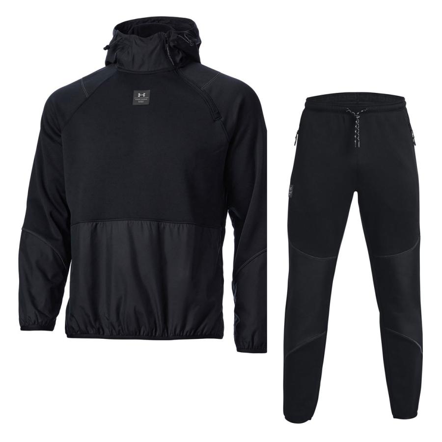 UNDER ARMOUR(アンダーアーマー) 1373809/1373810 メンズUAラッシュ フリース フーディー ＆ ロングパンツ 上下