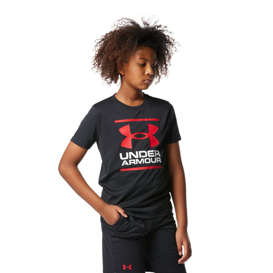 メール便OK UNDER ARMOUR(アンダーアーマー) 1378275 ジュニア UAテック ショートスリーブ Tシャツ＆ショーツセット 子供用 2点セット｜sports｜06